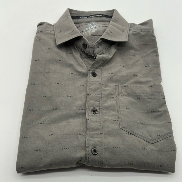 Kuhl Tapered Fit Shirt Mens Size Small Short sleeve Collared Button down Gray - Picture 1 of 10